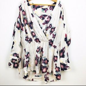 Free People Tuscan Dreams Floral Tunic Dress M